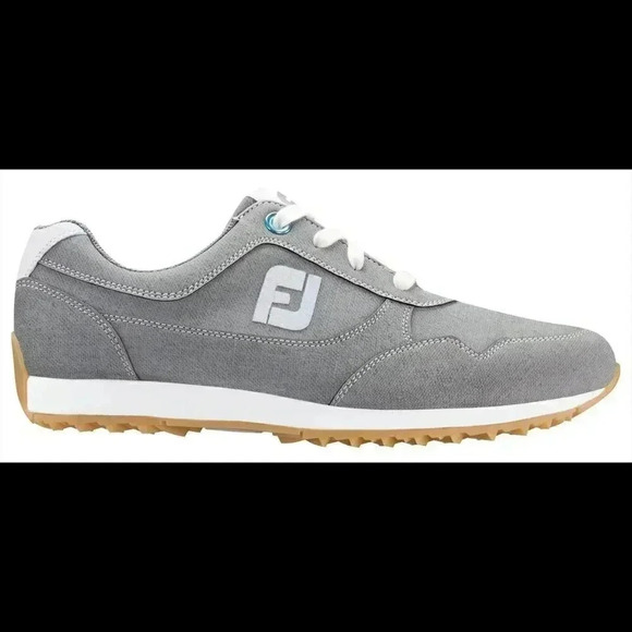 FootJoy Women's Sport Retro Golf Shoes Grey 92385 Ladies (Size 6 M) Spikeless - Picture 2 of 8